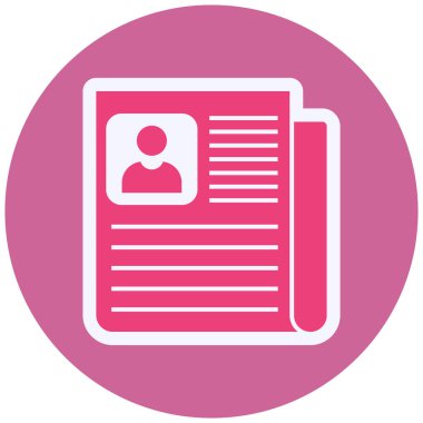 employee id card, simple web icon 