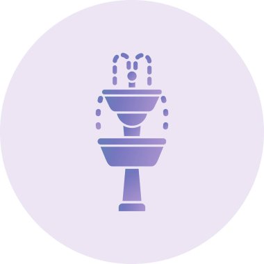 simple icon of Fountain , website browser icon illustration
