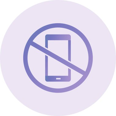 vector illustration of No Phone