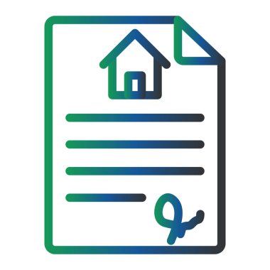vector illustration of a simple Contract  icon