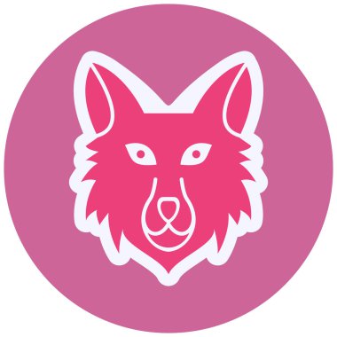 fox web icon vector illustration