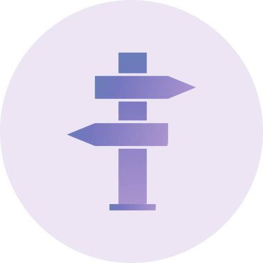 Directional Panels Vector Glyph Icon Design