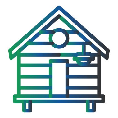 Ev. Web simgesi basit illüstrasyon