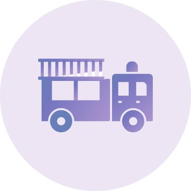 bus simgesi vektör illüstrasyonu