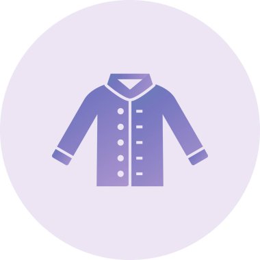 Ceket Vektörü Kabartma Simgesi Tasarımı