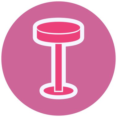 Bar Stool web icon vector illustration
