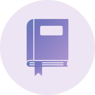 Defter İşaretli simge vektör çizimi