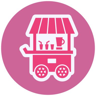 Drinks Stall. web icon simple illustration