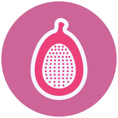 İncir Vektörü Şekil Simgesi Tasarımı