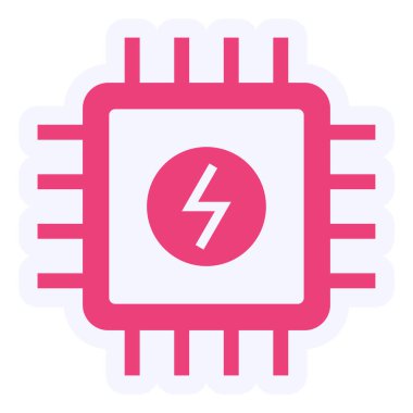 cpu. web icon simple illustration. Power 