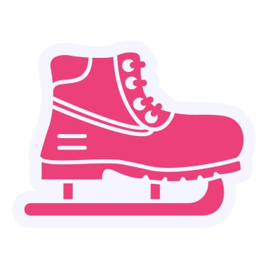 vector illustration of ice skate