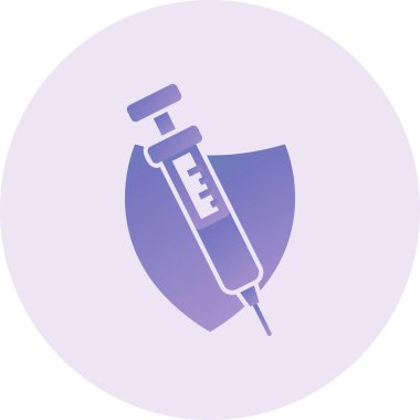 Vaccine Vector Glyph Icon Design