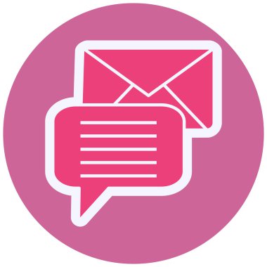 mail icon, vector illustration. Message 