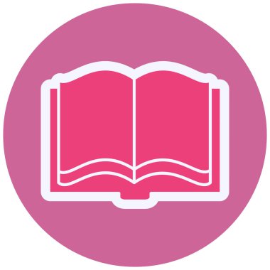 Kitap simgesinin vektör illüstrasyonu 