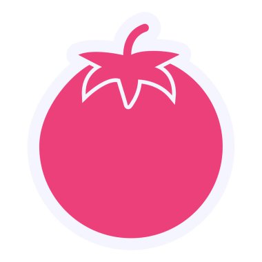 Bir domatesin vektör çizimi