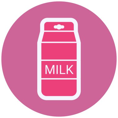 Süt Vektörü Kabartma Simgesi Tasarımı