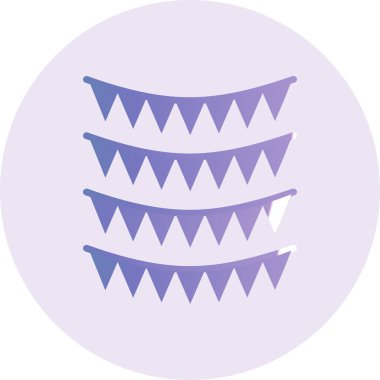 Garlands web icon vector illustration