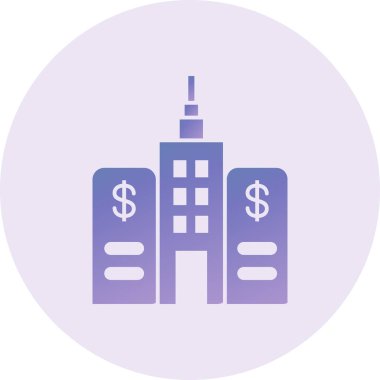 Capitalism, building icon vector illustration