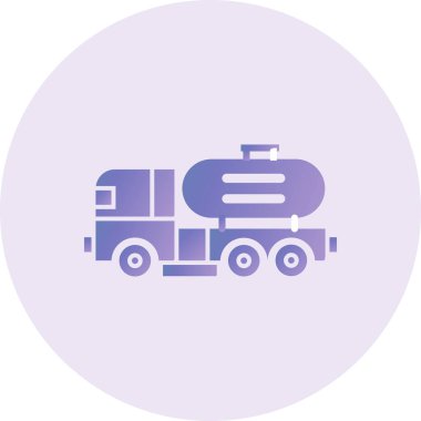 Tanker Truck web icon vector illustration