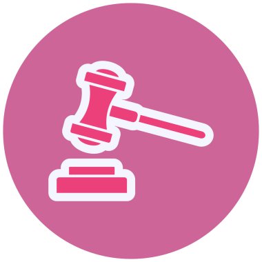 Açık arttırma. Web simgesi basit illüstrasyon