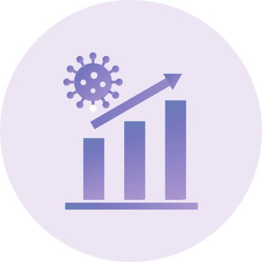 Covid-19 virus icon, simple illustration