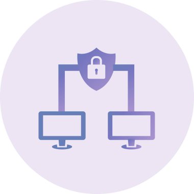 Güvenli Vektör Şekil Simgesi Tasarımı