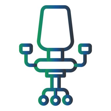 Sandalye. Web simgesi basit illüstrasyon