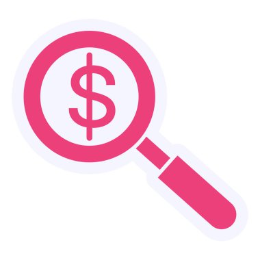 Arama simgesinin vektör illüstrasyonu