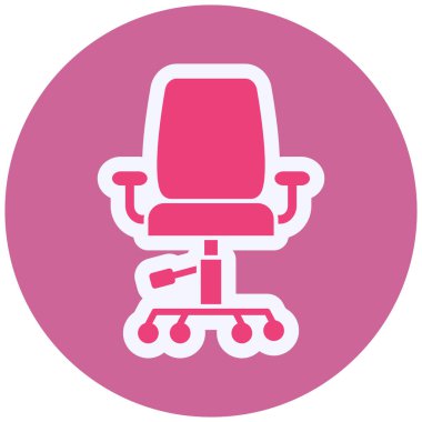 Sandalye. Web simgesi basit illüstrasyon