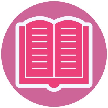 Kitap. Web simgesi basit illüstrasyon