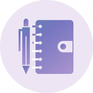 Gündem simgesi vektör illüstrasyonu