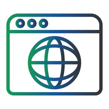 browser. web icon simple illustration. Ui