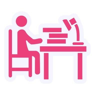 Reading Vector Glyph Icon Design