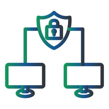 Güvenli Vektör Şekil Simgesi Tasarımı