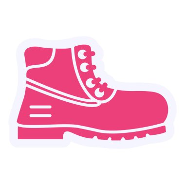 Ayakkabı simgesinin vektör illüstrasyonu