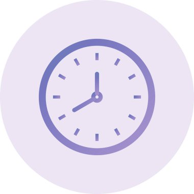 Saat simgesinin vektör illüstrasyonu