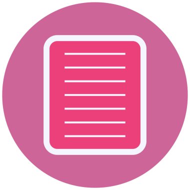 Notlar simgesinin vektör çizimi