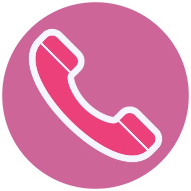 Telefon. Web simgesi vektör illüstrasyonu