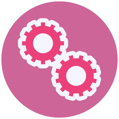 Ayarlar. Web simgesi basit illüstrasyon 