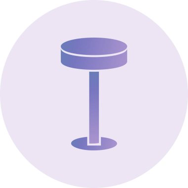 Bar Stool web icon vector illustration