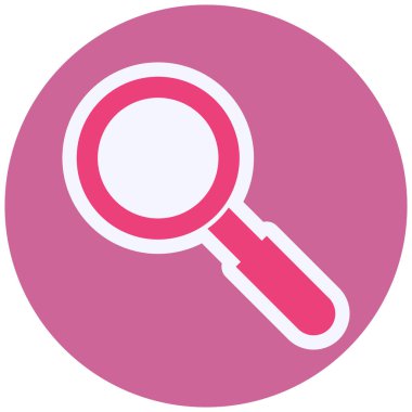 magnifying glass, web icon simple illustration
