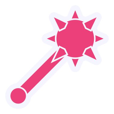 Topuz. Web simgesi basit illüstrasyon