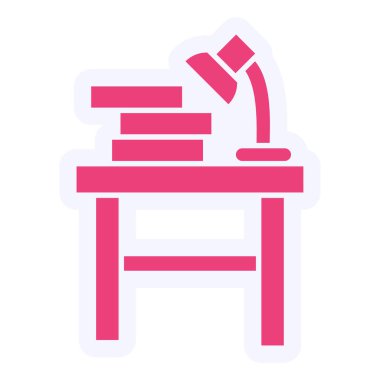 Tablo simgesinin vektör illüstrasyonu 