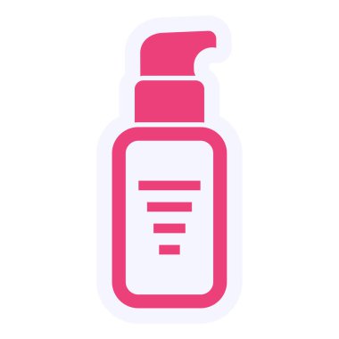 make up bottle, web icon simple illustration