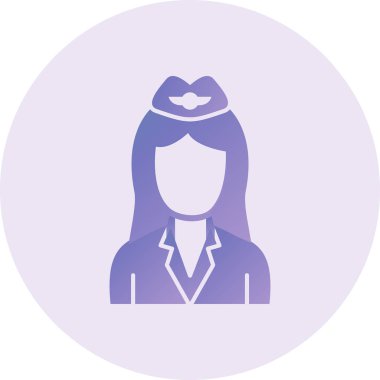 kadın simge vektör illüstrasyonu