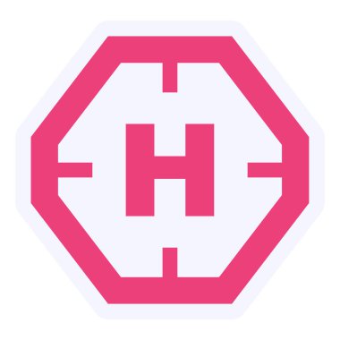 Helipad . web icon simple illustration