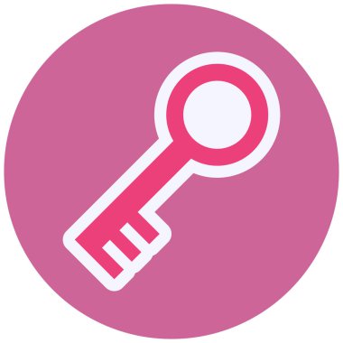 Anahtar. Web simgesi basit illüstrasyon 