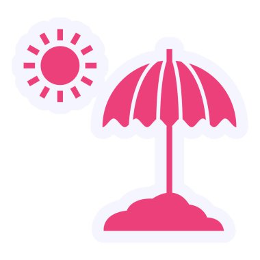 şemsiye vektör çizim