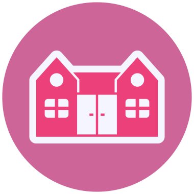 Ev. Web simgesi basit illüstrasyon