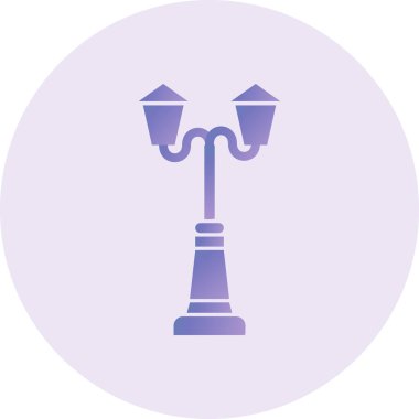 Sokak lambası vektör çizim